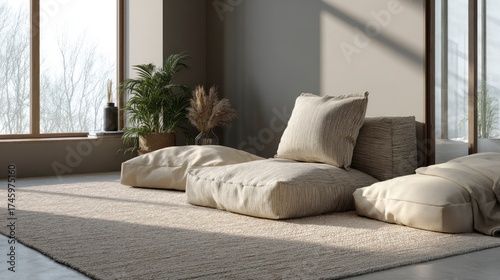 Modern lounge seating area