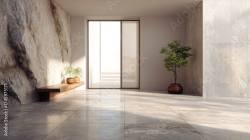 Modern minimalist interior design