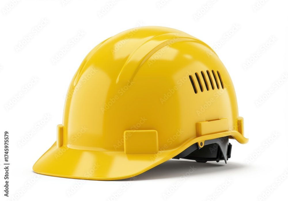 Fototapeta premium Yellow hard hat for construction safety protection.