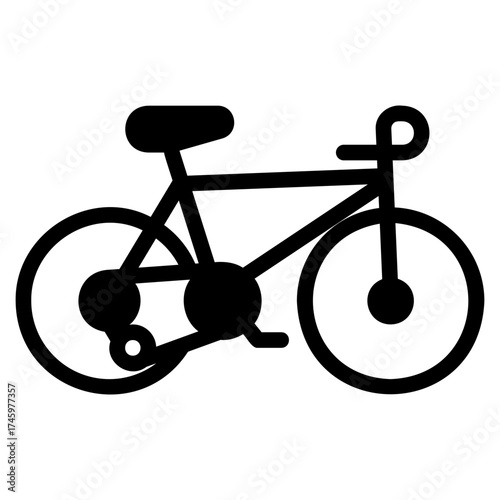Road bike icon
