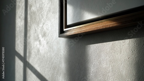 Sunlight painting wall frame interior