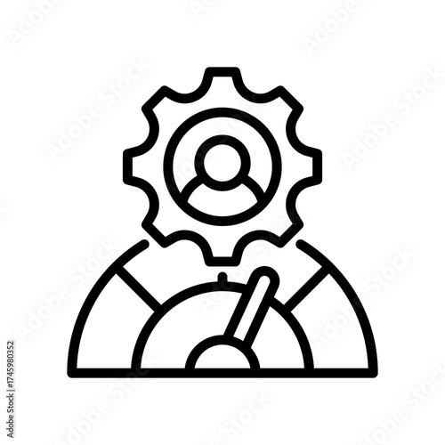 Performance line icon
