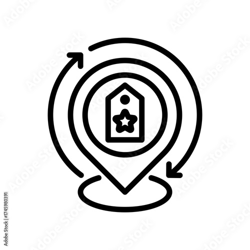 Brand Positioning line icon
