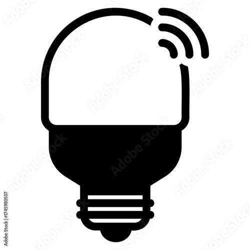 Smart light bulb icon