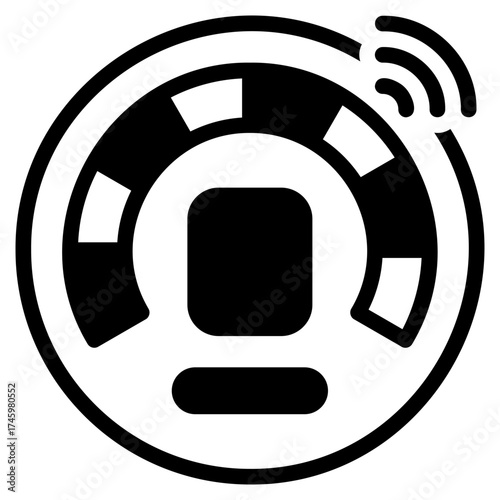 Smart thermostat icon