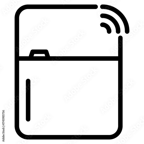 Smart refrigerator icon