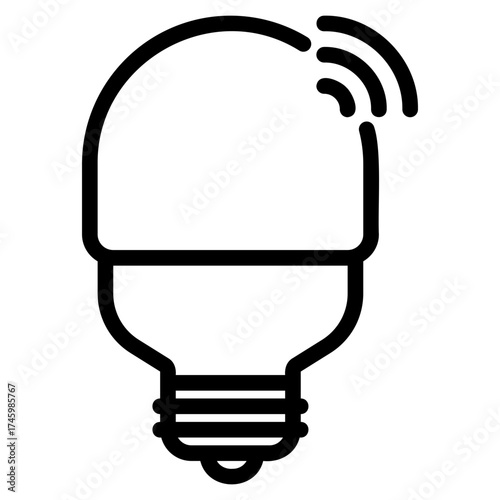 Smart light bulb icon