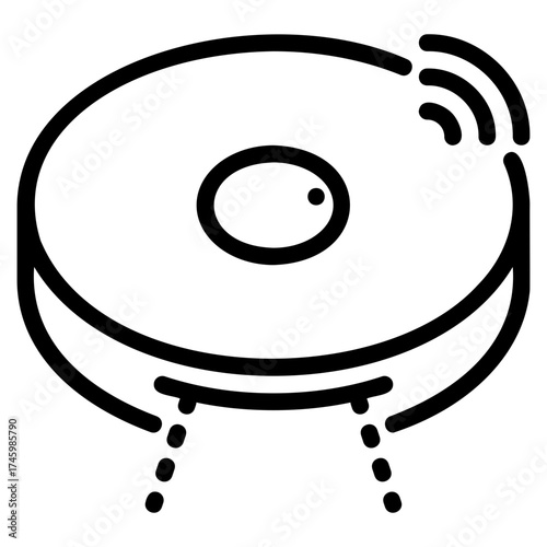 Smart vacuum cleaner icon