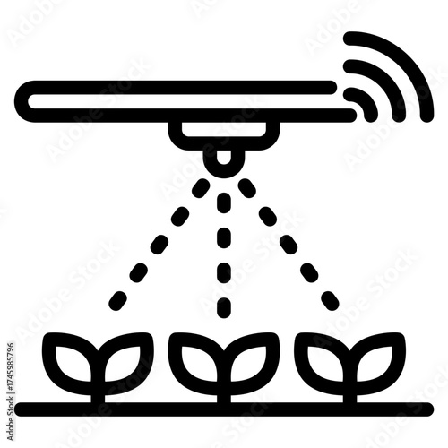 Smart irrigation icon
