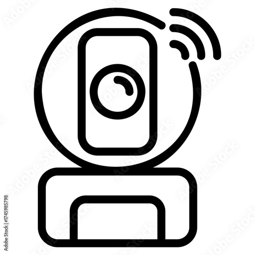 Smart security camera icon