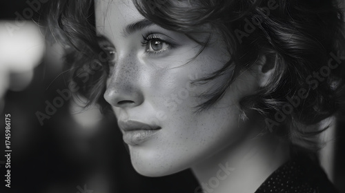 woman, girl, young, view, look, render, photo, picture, research, cast, post, script, ligth, red hair, red lips, 