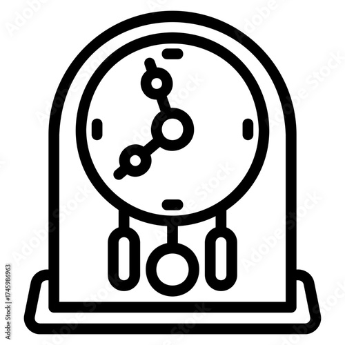 Mechanical clock icon