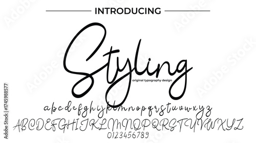 Styling - Elegant Script Font for Smooth Handwritten Design and Creative Typography