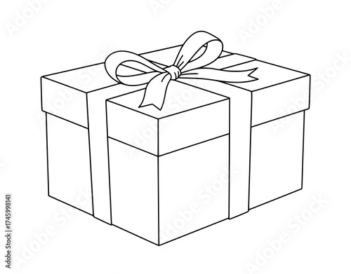 Delightful gift box with elegant ribbon, perfect for birthdays, holidays, or special occasions, a symbol of joy, generosity, and heartfelt giving