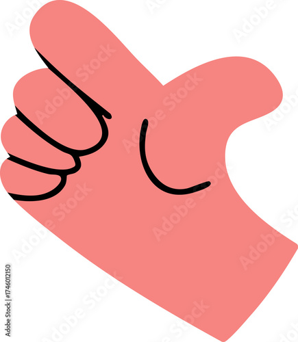 Hands, cute cartoon images, hands doing activities, vector illustrations