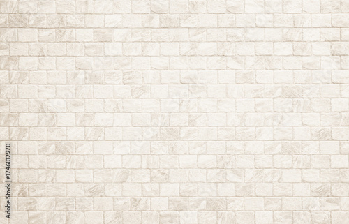 Old brick wall abstract background. Design geometric beige texture room decoration.	