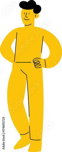 Cartoon Characters. Group of people. Unity team. Outstanding employees. Retone image. Flat. Illustration. Best team combination. Team-building business