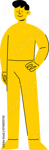 Cartoon Characters. Group of people. Unity team. Outstanding employees. Retone image. Flat. Illustration. Best team combination. Team-building business