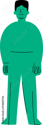 Cartoon Characters. Group of people. Unity team. Outstanding employees. Retone image. Flat. Illustration. Best team combination. Team-building business