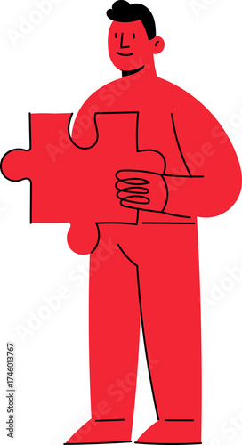 Cartoon Characters. Group of people. Unity team. Outstanding employees. Retone image. Flat. Illustration. Best team combination. Team-building business