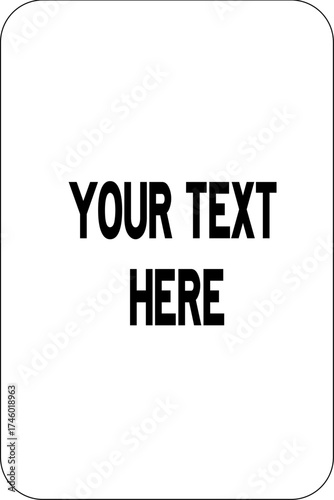 blank frame for signage 