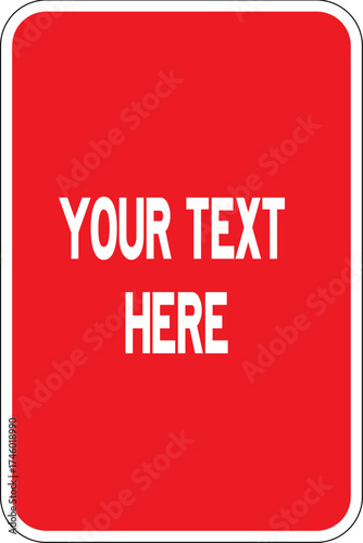 blank frame for signage 