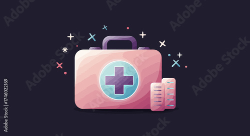 Flat Design First Aid Kit