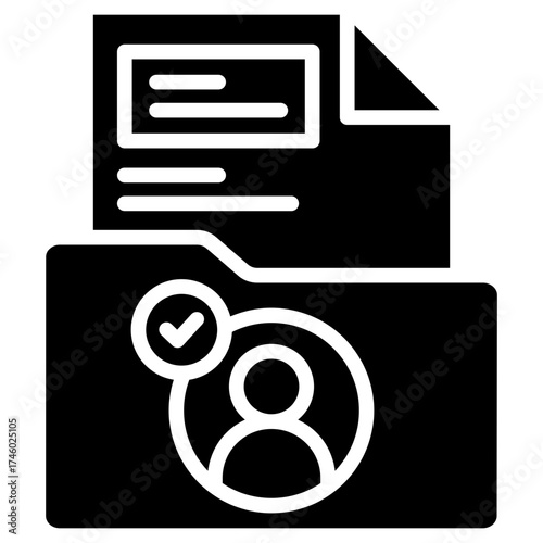Student Profile glyph icon