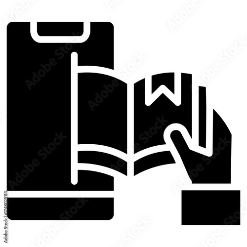E-Book glyph icon