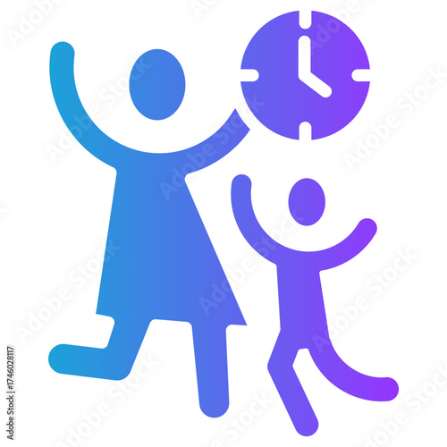 Maternal Moments glyph gradient icon
