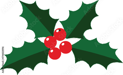 Celebrate the Season with Classic Holly Berry Accents for Festive Christmas Designs and Holiday Cheer, Perfect for Invitations and Decorations