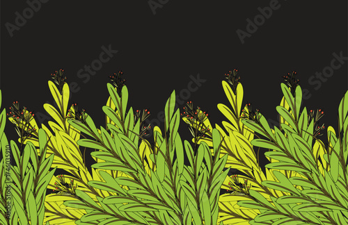 green grass background vector illustration eco green theme with copy space