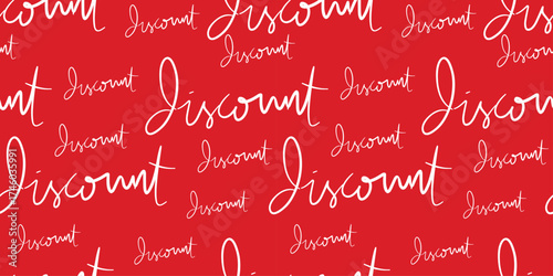seamless pattern with discount typography wrapping background.eps