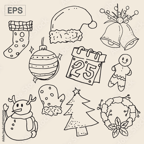 Christmas Illustration Icon Packs