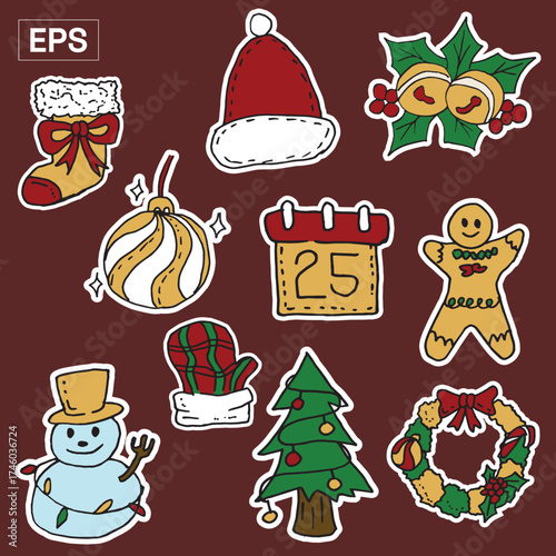 Christmas Illustration Icon Packs