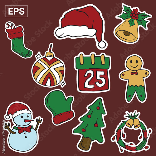 Christmas Illustration Icon Packs