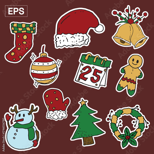 Christmas Illustration Icon Packs