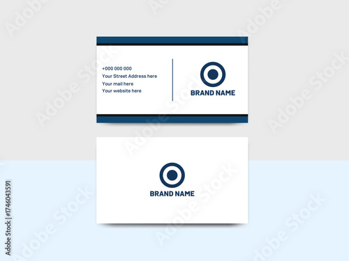 Strategy & Vision Brand Identity Card,
High-Tech or Financial Service Contact Card,
Focused Corporate Contact Information Card.

