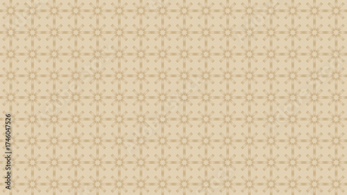 Geometric circular stripes star grid gradient texture, fabric textile seamless pattern backdrop.