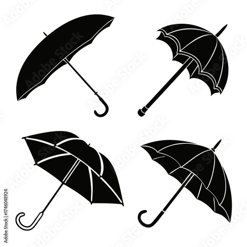 set of umbrella