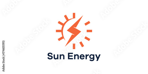 Sun Energy Logo, Solar Power, Green Technology