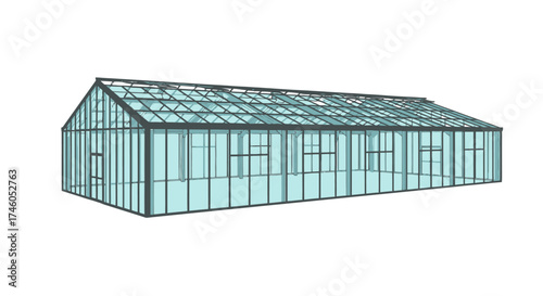 Isolated Greenhouse Structure: Modern Design for Cultivation