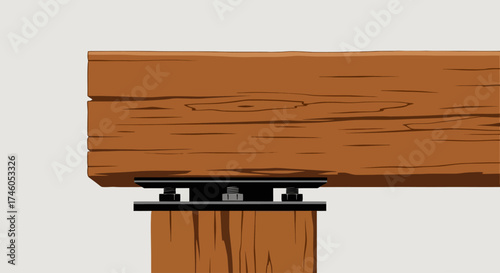 Structural Support: Beam and Post Connection Detail