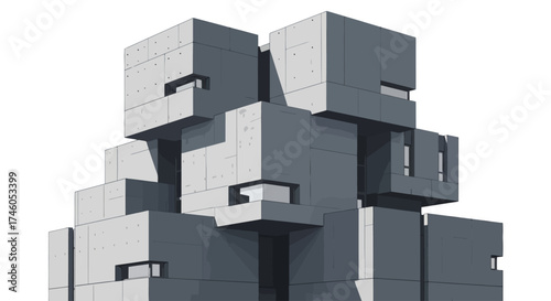 Cubist Concrete: Architectural Abstraction in Modern Design
