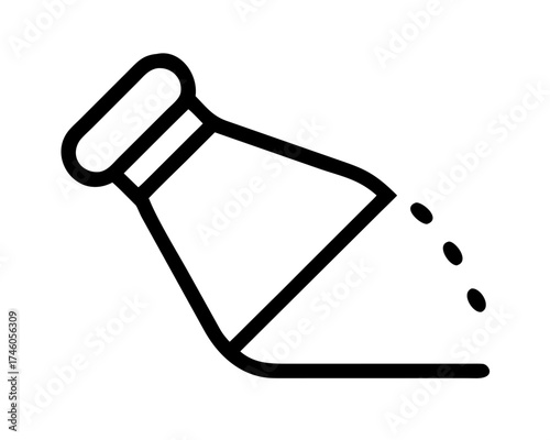 Salt shaker icon, a symbol of seasoning food