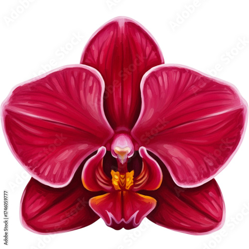 orchid isolated on white background