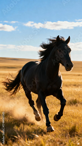 horse on the beach