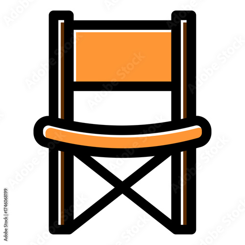 portable chair icon
