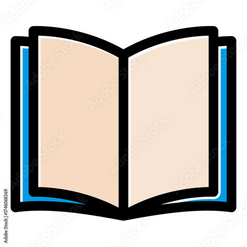 open book with blank pages