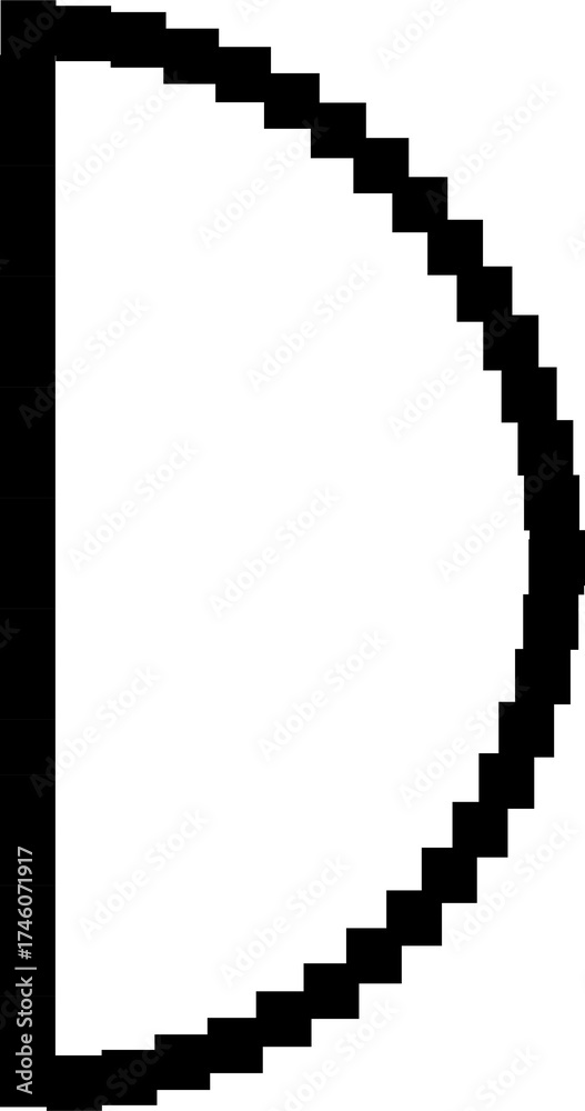 Fototapeta premium Set of geometric shape pixel. Elements for design